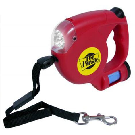 LAISSE POUR CHIEN RETRACTABLE AVEC LUMIERE