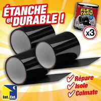Stop fuites Colmator en ruban colmatant imperméable (lot de 3)