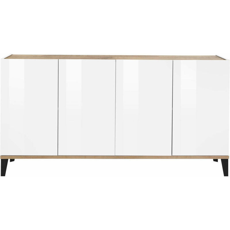 Credenza 4 ante a battente 160x40cm ingresso cucina sala da pranzo Audrey