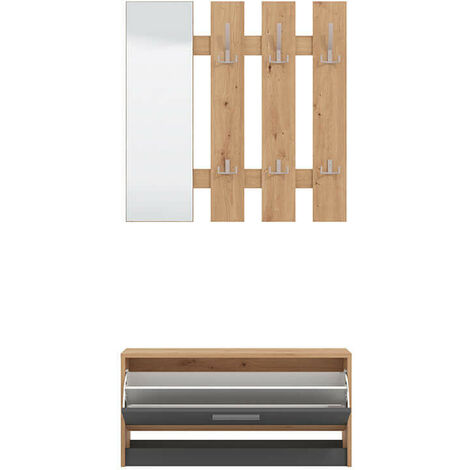 Appendiabiti da parete in legno Design Moderno Minimal Colore