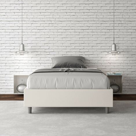 Letto piazza e mezza Daceros, Letto contenitore con rivestimento