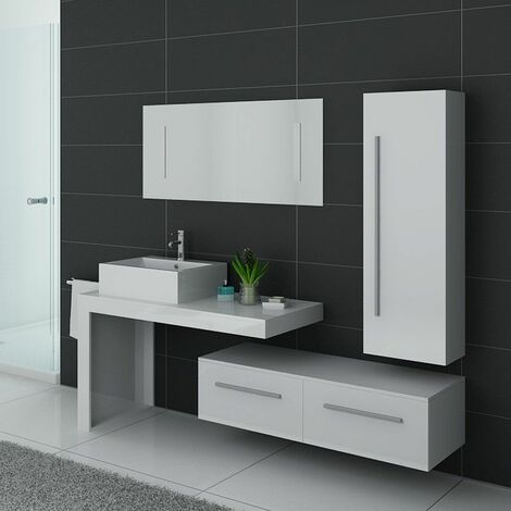 Meuble De Salle De Bain Dis9250 Blanc