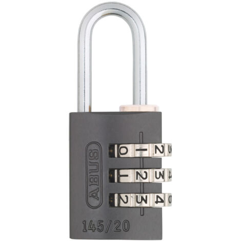 Cadenas à code ABUS 145/20 Couleur - Titanium