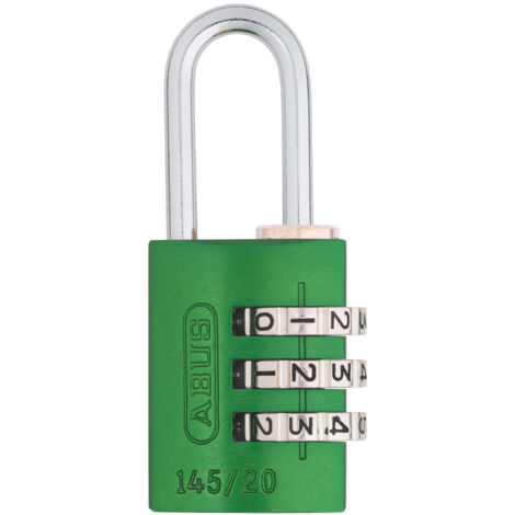 Cadenas à code ABUS 145/20 Couleur - Vert
