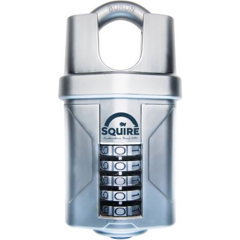 Cadenas à anse protégée à combinaison 5 molettes SQUIRE Vulcan 60