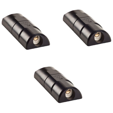 Mul-T-Lock – Lot de 3 serrures manuelles Armadlock – Haute sécurité pour véhicules utilitaires – Corps en aluminium et anse en acier – 2 clés avec carte unique (1/2)