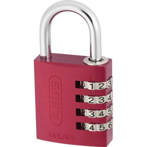 Cadenas ABUS ABVS48813 rouge avec serrure à combinaison D35712