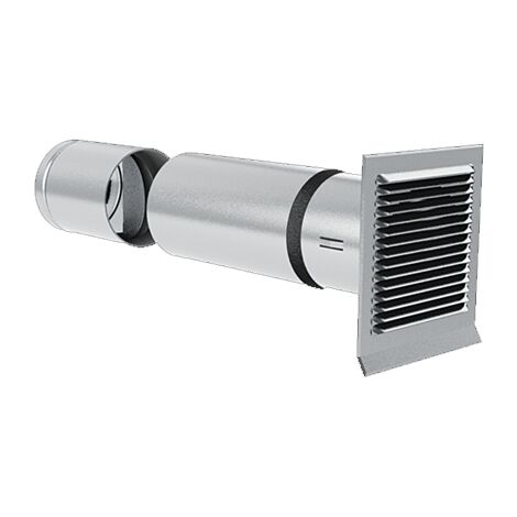 Prise d'air façade avec clapet anti-retour D125 - PAC⌀125 ECONONAME - PAC⌀125