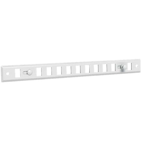 Econoname – Grille aération VMC obturable aluminium 400 x 30 – GOBL354 – Pose sur entaille 354 x 12 – Revêtement prélaqué blanc