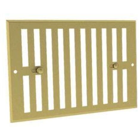 Grille obturable aluminium prélaqué doré 190 x 140 - GODO - GODO190140 ECONONAME - GODO190140