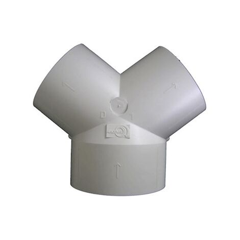 Unelvent – Dérivation VMC en PVC 1 piquage D150 mm – 2 piquages D125 mm – Pour installations en espaces confinés – 867676