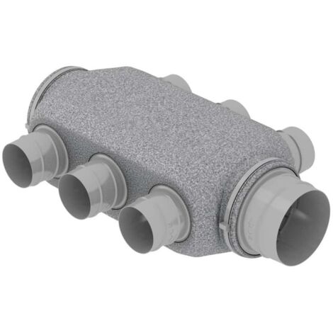 Atlantic – Caisson de répartition VMC 412235 – 6 piquages 80mm – Raccordement 160mm – Soufflage d'air neuf pour habitation (1/4)