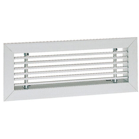 Grille de soufflage Montage mural ou en allège Couleur aluminium - DLA 600X200 - 528234 ATLANTIC - 528234