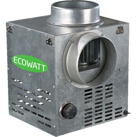 Récupérateur de chaleur pour cheminée KAM160EE – Caisson de distribution d'air chaud – Puissance 1500W – Isolation en laine de verre – Econoprime