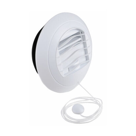 Anjos Ventilation – Bouche VMC autoréglable 125 mm 30/90 m³/h – 2252 – Manchette incluse pour conduit standard – Installation facile