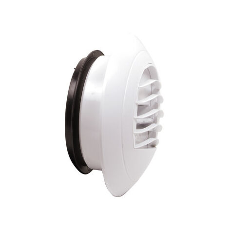 Anjos Ventilation – Bouche d'extraction pour salle de bain et WC – Débit 30 m³/h – Diamètre conduit Ø125 mm – Manchette incluse – 2261 (1/3)
