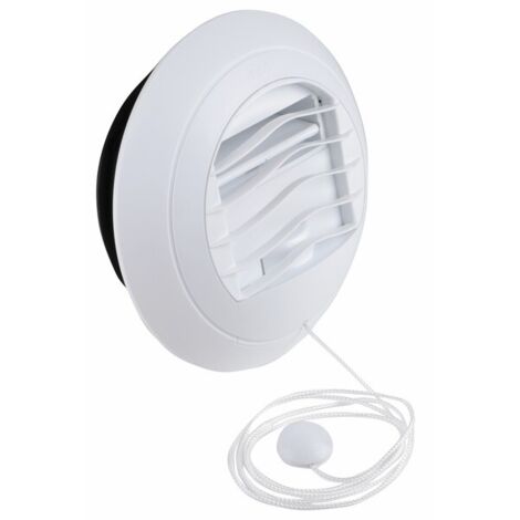 Anjos Ventilation – Bouche VMC autoréglable Ø125mm – Débit 45/105m³/h – Montage emboîtant – Øextérieur 180mm – 2253