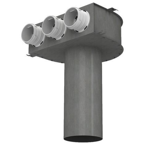 Plenum terminal metal D125 3x75 - EconoFlex - 0811125/75х3 ECONOPRIME - 0811125/75х3