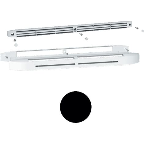 Anjos Ventilation – Kit entrée d'air hygroréglable noir 695NO – Débit 5 à 45 m3/h – Pour entaille 354x12 mm – VMC simple flux