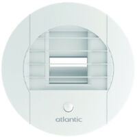 Atlantic – VMC simple flux 125 L – Débit max 60 m³/h – 2 sorties – Bouches d'extraction – Pour espaces confinés