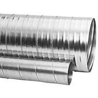 Econoname – Conduit rigide galvanisé D150 1m – Gaine VMC pour ventilation – Acier galvanisé – 110600001
