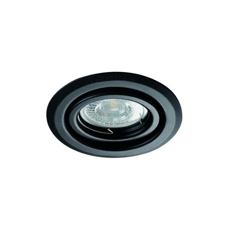 Lot de 20 Spots encastrables orientables rond Noir pour spot LED