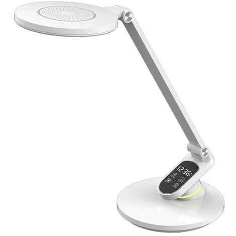 Flexo Hamlet Blanco 10W 800lm Hora Aviso Descanso 44,3x19,1x28,3cm (1/2)