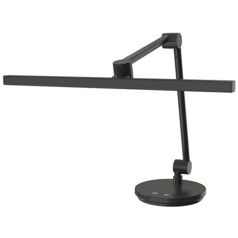 Flexo Borges Negro 10w 900lm 3000-4000-6500k Reg.Intensidad Articulable Orientable Tactil Regx48x18,4 Cm