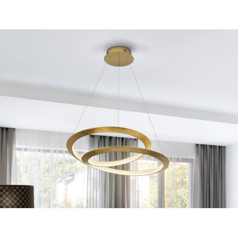LÁMPARA DE TECHO COLGANTE ETERNITY PAN ORO Ø60 (1/4)