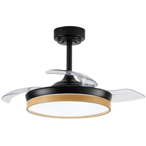 Ventilador LED aspas plegables Panam Mini Negro 46W 5520Lm CCT