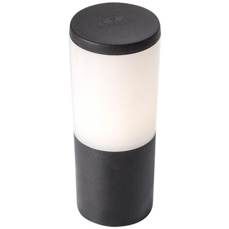 Farola AMELIA 1xE27 8,5W con pulsador CCT (3colores) IP55 resina negra (1/2)
