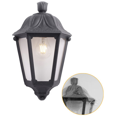 Aplique IESSE 1xE27 IP55 resina negra (1/3)