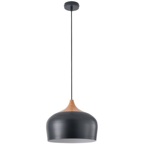 Lámpara de techo Zora Negra 1xE27 (1/4)