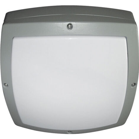 Plafón ZAMBEZE IP54 2xE27 L.35,5xAn.35,5xAl.13,5cm Gris