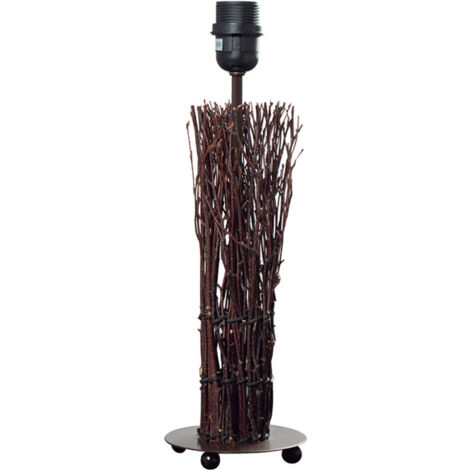 Base para Sobremesa VILAMOURA 1xE27 Al.40xD.12,5cm Marron/Negro