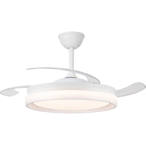 Ventilador de techo LED smart “Brisa Eco” regulable con control remoto (45W 3CCT 4400lm) IP20 Ø106cm color blanco (1/3)
