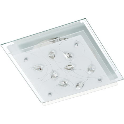 Plafón RUSKY 32x32cm cristal deco (1/2)