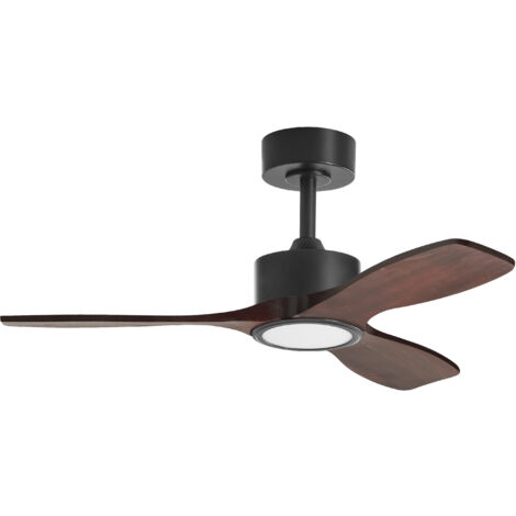 FAN SANTORINI XS BK+walnut Ø97 DC30W LED24W CCT+RC (1/2)