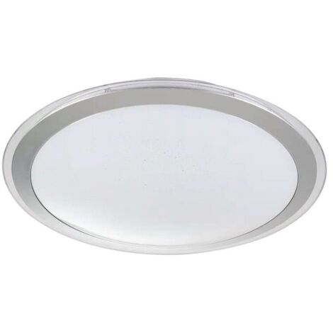 Plafón LED regulable “Aiko” (100W 3CCT 8000lm) IP20 fabricado en metal y policarbonato color plata