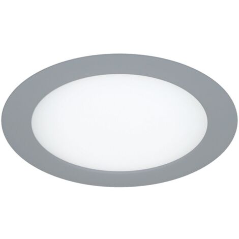 Empotrable LED SMD “Know” redondo (12W 4000K 960lm) IP20 fabricado en aluminio y acrílico color gris