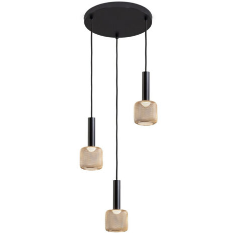 LAMPARA 3L  SINCRO  NEGRO/ORO (1/5)