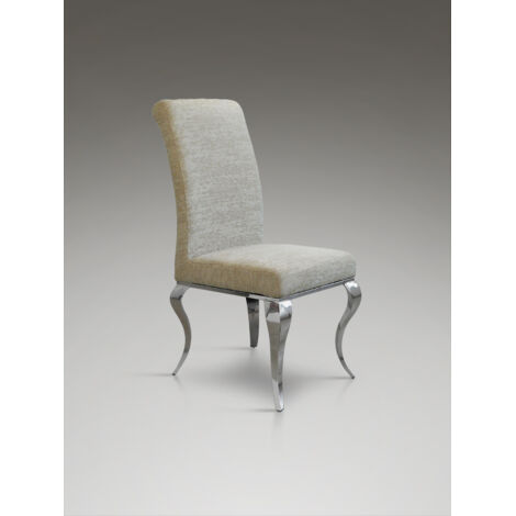 SILLA BARROQUE ACERO BEIGE (1/3)
