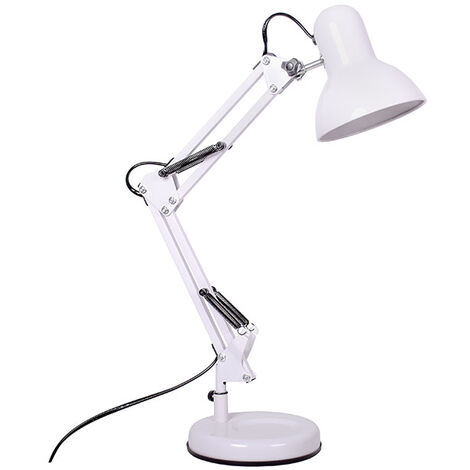 Sobremesa ANTIGONA articulado 1xE27 L.15xAn.12,5xAl.Reg.cm Blanco