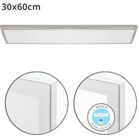 Panel superficie VOLTAIRE 30x60 36W LED 2880lm 4000K 120° C.60xL.30xA.2,3cm Niquel