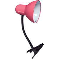Lámpara de sobremesa CLIP con muelle 1xE27 Rosa