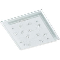 Plafón RUSKY 42x42cm cristal deco