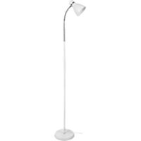 Lámpara de Pie MEGARA 1xE27 Al.155xD.22cm Blanco