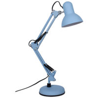 Sobremesa ANTIGONA articulado 1xE27 L.15xAl.Reg.cm azul cielo mate