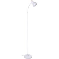 Lámpara de Pie ARGOS 1xE27 Al.155xD.22cm Blanco/Madera