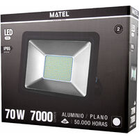 Proyector led negro 70w fría 7000lm